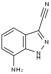 1H-Indazole-3-carbonitrile, 7-amino- Struktur