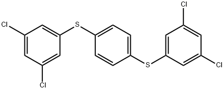 Benzene, 1,4-bis[(3,5-dichlorophenyl)thio]- Struktur