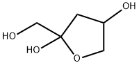 2,4-Furandiol, tetrahydro-2-(hydroxymethyl)- Struktur