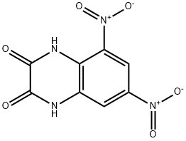 2,3-Quinoxalinedione, 1,4-dihydro-5,7-dinitro- Struktur