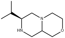 Pyrazino[2,1-c][1,4]oxazine, octahydro-7-(1-methylethyl)-, (7S)- Struktur