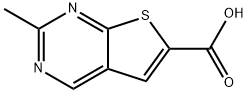 2-methylthieno[2,3-d]pyrimidine-6-carboxylic acid Struktur