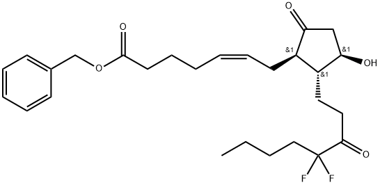 16,16-difluoro-13,14-dihydro-15-carbonyl-PGE2 benzyl ester Struktur