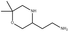 3-Morpholineethanamine,6,6-dimethyl- Struktur