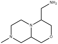 Pyrazino[2,1-c][1,4]oxazine-4-methanamine,octahydro-8-methyl- Struktur