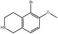 Isoquinoline, 5-bromo-1,2,3,4-tetrahydro-6-methoxy- Struktur