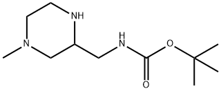 tert-butyl N-[(4-methylpiperazin-2-yl)methyl]carbamate Struktur