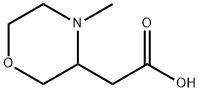 3-Morpholineacetic acid, 4-methyl- Struktur