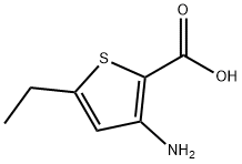 2-Thiophenecarboxylic acid, 3-amino-5-ethyl- Struktur