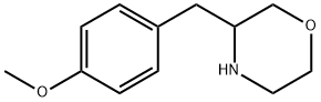 Morpholine, 3-[(4-methoxyphenyl)methyl]- Struktur