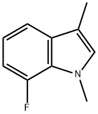 1H-Indole, 7-fluoro-1,3-dimethyl- Struktur