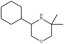 Morpholine, 5-cyclohexyl-3,3-dimethyl- Struktur