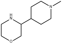 Morpholine, 3-(1-methyl-4-piperidinyl)- Struktur