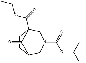 3-Tert-Butyl 1-Ethyl 8-Oxo-3-Azabicyclo[3.2.1]Octane-1,3-Dicarboxylate(WX120486) Struktur