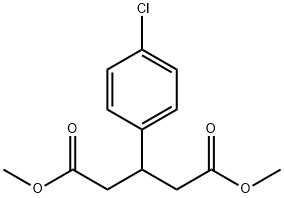 1,5-dimethyl 3-(4-chlorophenyl)pentanedioate Struktur