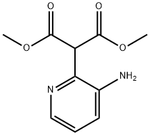 Propanedioic acid, 2-(3-amino-2-pyridinyl)-, 1,3-dimethyl ester Struktur