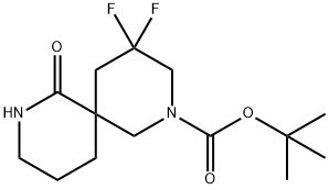 Tert-Butyl 4,4-Difluoro-7-Oxo-2,8-Diazaspiro[5.5]Undecane-2-Carboxylate(WX101486) Struktur