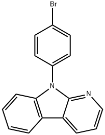 9-(4-bromophenyl)-9H-pyrido[2,3-b]indole Struktur