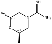 4-Morpholinecarboximidamide,2,6-dimethyl-,(2R,6R)-rel- Struktur