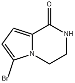 6-Bromo-3,4-dihydropyrrolo[1,2-a]pyrazin-1(2H)-one Struktur