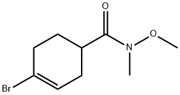 3-Cyclohexene-1-carboxamide, 4-bromo-N-methoxy-N-methyl- Struktur