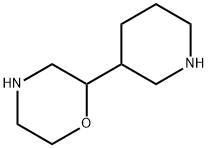 Morpholine,2-(3-piperidinyl)- Struktur