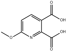 2,3-Pyridinedicarboxylic acid, 6-methoxy- Struktur