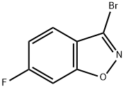 1,2-Benzisoxazole, 3-bromo-6-fluoro- Struktur