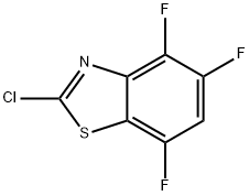 Benzothiazole, 2-chloro-4,5,7-trifluoro- Struktur