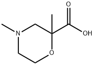 2-Morpholinecarboxylic acid, 2,4-dimethyl- Struktur