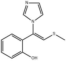 Phenol, 2-[1-(1H-imidazol-1-yl)-2-(methylthio)ethenyl]-, (Z)- (9CI) Struktur