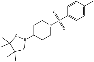 Piperidine, 1-[(4-methylphenyl)sulfonyl]-4-(4,4,5,5-tetramethyl-1,3,2-dioxaborolan-2-yl)- Struktur