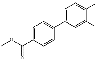 [1,1'-Biphenyl]-4-carboxylic acid, 3',4'-difluoro-, methyl ester Struktur