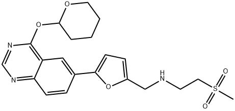 2-Furanmethanamine, N-[2-(methylsulfonyl)ethyl]-5-[4-[(tetrahydro-2H-pyran-2-yl)oxy]-6-quinazolinyl]-