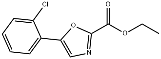 2-Oxazolecarboxylic acid, 5-(2-chlorophenyl)-, ethyl ester Struktur