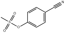 Benzonitrile, 4-[(methylsulfonyl)oxy]- Struktur