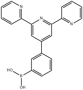 4'-(3-boric acid)-2,2':6',2'-tripyridine Struktur