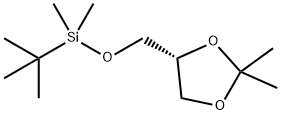 Silane, [[(4R)-2,2-dimethyl-1,3-dioxolan-4-yl]methoxy](1,1-dimethylethyl)dimethyl- (9CI) Struktur