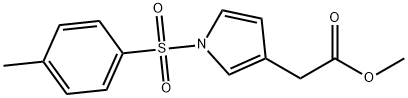 1H-Pyrrole-3-acetic acid, 1-[(4-methylphenyl)sulfonyl]-, methyl ester Struktur