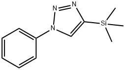 1H-1,2,3-Triazole, 1-phenyl-4-(trimethylsilyl)- Struktur