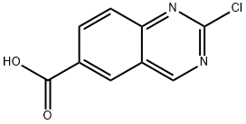 6-Quinazolinecarboxylic acid, 2-chloro- Struktur