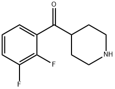 Methanone, (2,3-difluorophenyl)-4-piperidinyl- Struktur