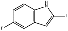 1H-Indole, 5-fluoro-2-iodo- Struktur