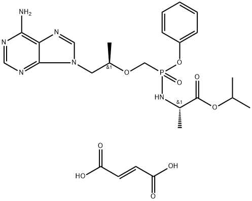 Tenofovir alafenamide hemifumarate Struktur