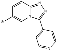 4-6-Bromo-[1,2,4]triazolo[4,3-a]pyridin-3-ylpyridine Struktur