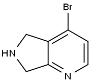 4-BROMO-6,7-DIHYDRO-5H-PYRROLO[3,4-B]PYRIDINE Struktur