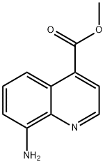 4-Quinolinecarboxylic acid, 8-amino-, methyl ester Struktur