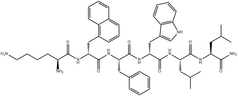 K-(D-1-Nal)-FwLL-NH2 Struktur