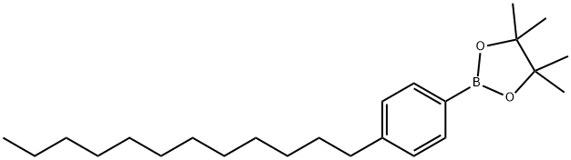 1,3,2-Dioxaborolane, 2-(4-dodecylphenyl)-4,4,5,5-tetramethyl- Struktur