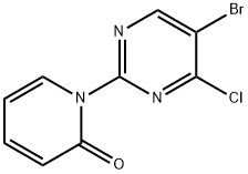 4-Chloro-5-bromo-2-(1H-pyridin-2-one)pyrimidine Struktur